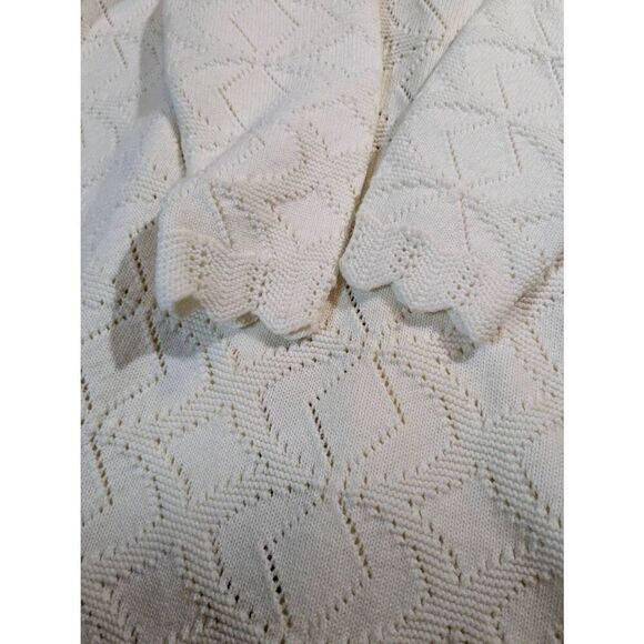 Cuddle knit vintage acrylic cream carnion size P/M - Picture 6 of 8